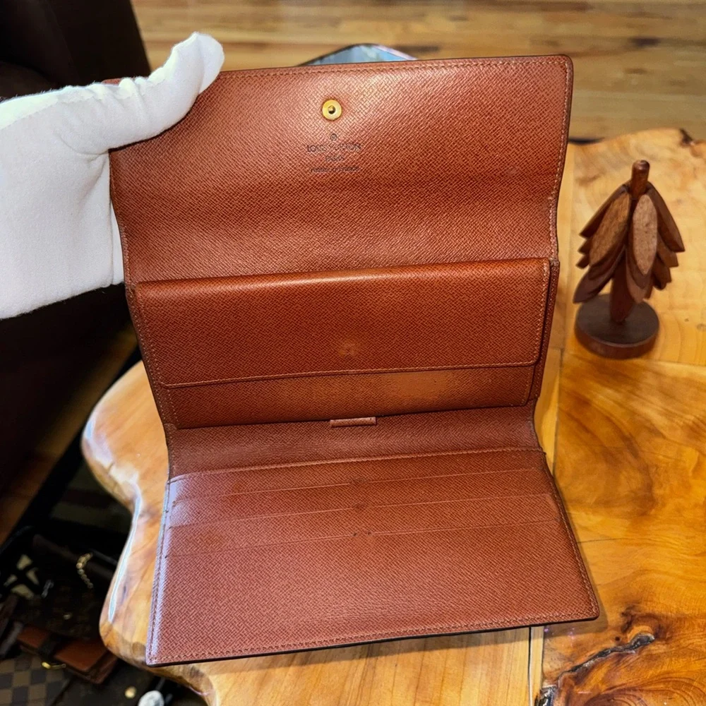 Louis Vuitton, international monogram, brown, long wallet vintage 2000 - Picture 7 of 15